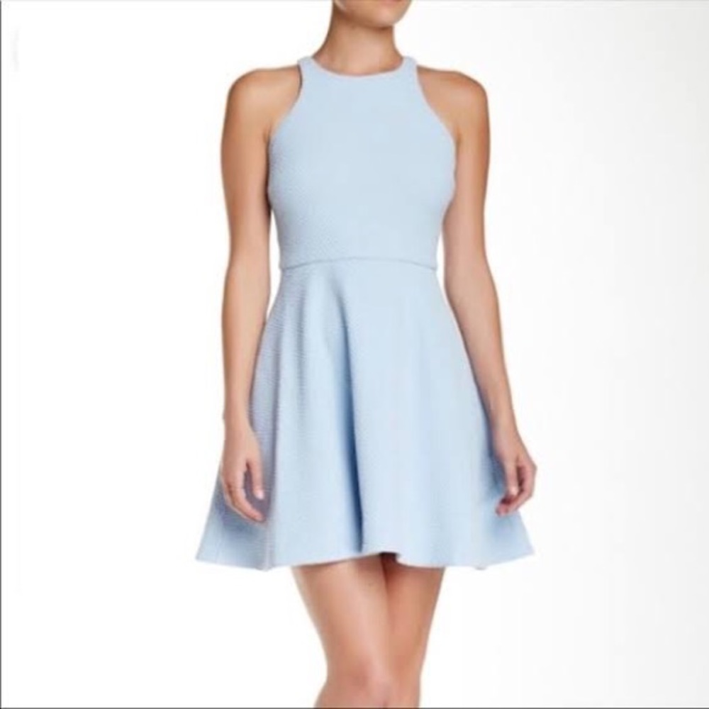 Elizabeth & James Magdalena dress blue fit flare